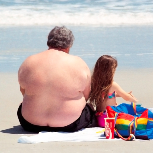 How Festively Plump Dads Might Make Their Daughters Sick