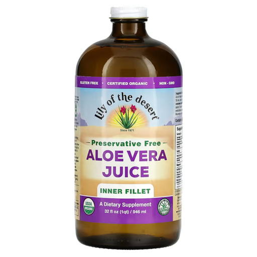 Lily of the Desert Preservative Free Inner Fillet Aloe Vera Juice - 32 fl oz. - Health As It Ought to Be