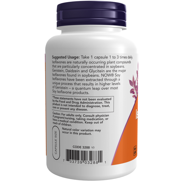 Now Foods Soy Isoflavones 60 mg - 120 Veg Capsules - Health As It Ought to Be