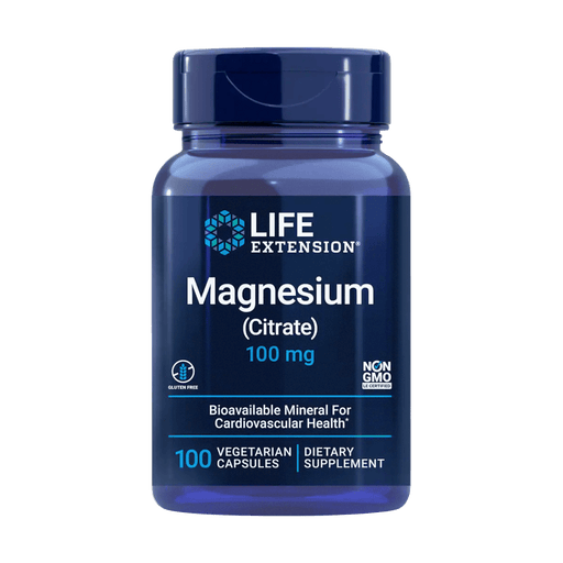 Life Extension Magnesium Citrate 100 mg - 100 Capsules - Health As It Ought to Be