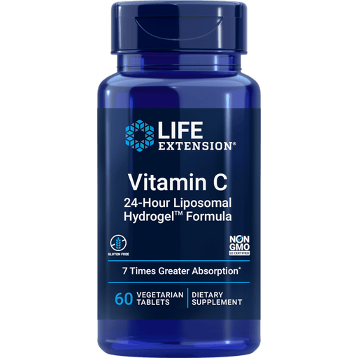 Life Extension Vitamin C 24-Hour Liposomal Hydrogel™ Formula - 60 Vegetarian Capsules - Health As It Ought to Be