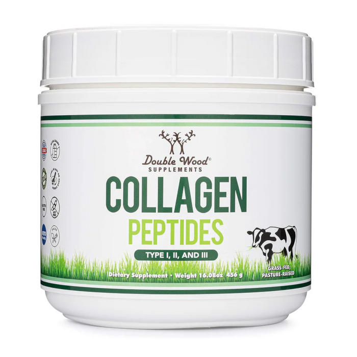 Double Wood Supplements Collagen Peptides - 16 oz.