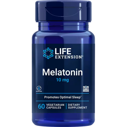 Life Extension Melatonin 10 mg - 60 Vegetarian Capsules - Health As It Ought to Be