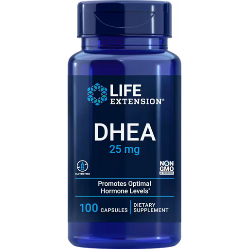Life Extension DHEA 25 mg - 100 Capsules - Health As It Ought to Be
