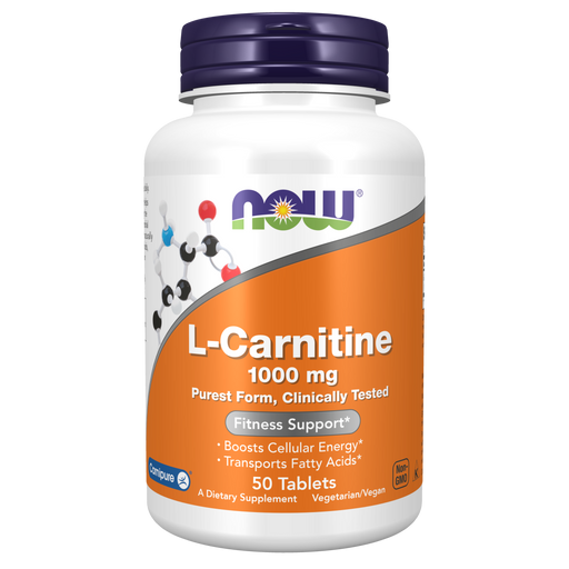Now Foods L-Carnitine 1000 mg - 50 Tablets - Health As It Ought to Be