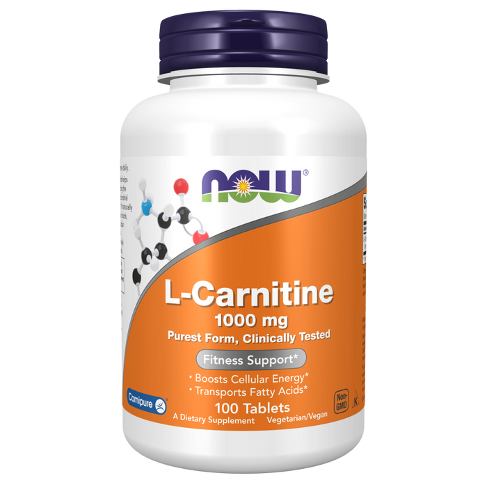 Now Foods L-Carnitine 1000 mg - 100 Tablets - Health As It Ought to Be