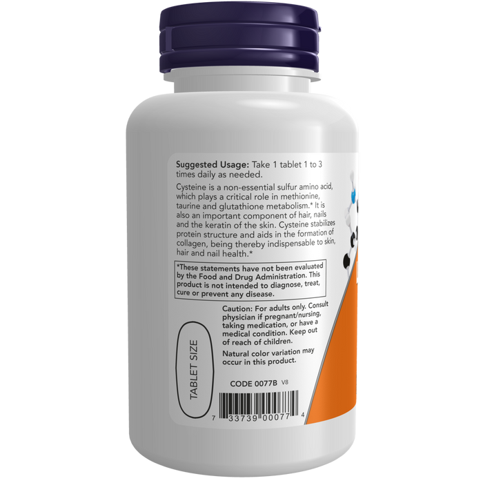 Now Foods L-Cysteine 500 mg - 100 Tablets