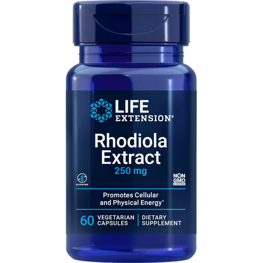 Life Extension Rhodiola Extract 3% Rosavins 250 mg - 60 Vegetarian Capsules CLEARANCE - Health As It Ought to Be