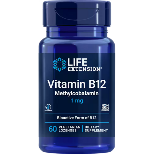 Life Extension Methyl-Cobalamin 1 mg - 60 Vegetarian Lozenges - Health As It Ought to Be