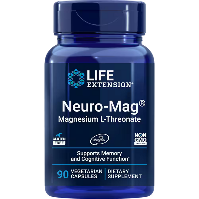 Life Extension Neuro-Mag® Magnesium L-Threonate - 90 Vegetarian Capsules - Health As It Ought to Be
