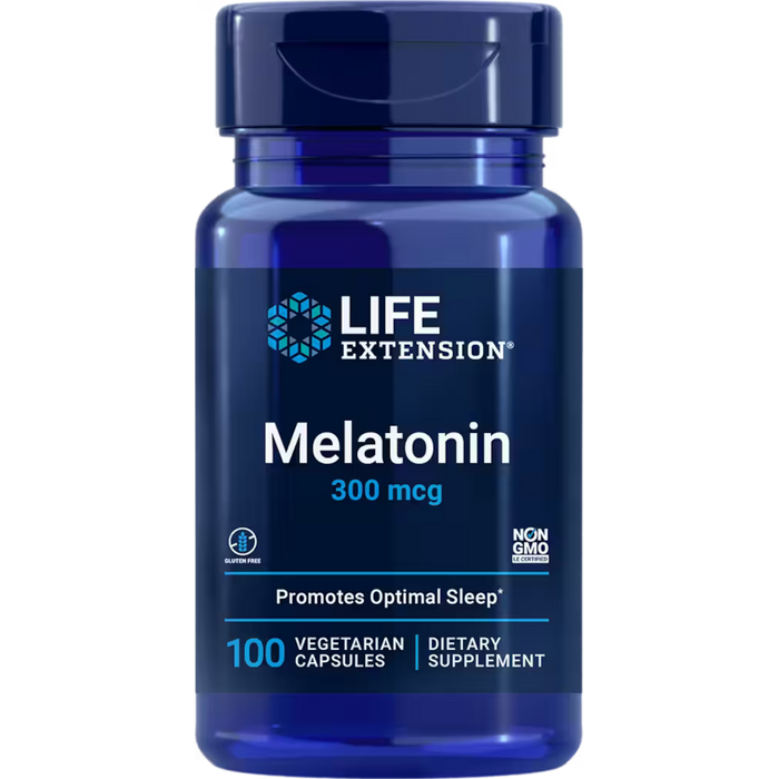 Life Extension Melatonin 300 mcg - 100 Vegetarian Capsules - Health As It Ought to Be