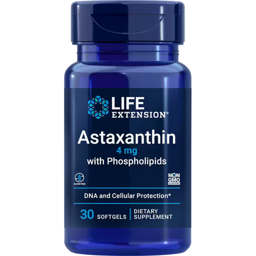 Life Extension Astaxanthin with Phospholipids  4 mg - 30 Softgels - Health As It Ought to Be