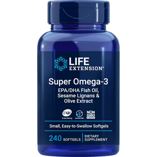 Life Extension Super Omega-3 (easy to swallow) 2000 mg per 4 softgels - 240 Softgels - Health As It Ought to Be