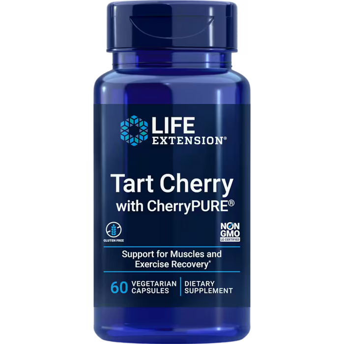 Life Extension Tart Cherry with CherryPURE® - 60 Vegetarian Capsules - Health As It Ought to Be