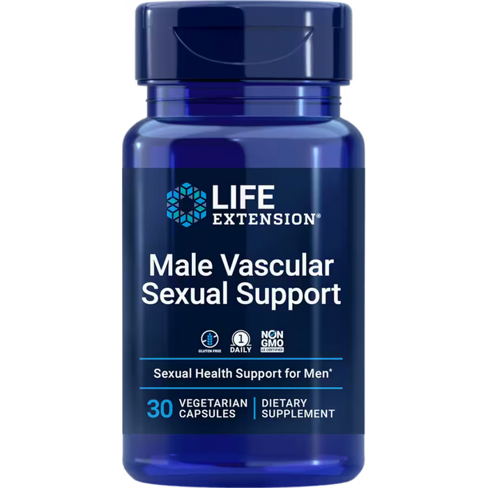 Life Extension Male Vascular Sexual Support 100 mg - 30 Vegetarian Capsules - Health As It Ought to Be