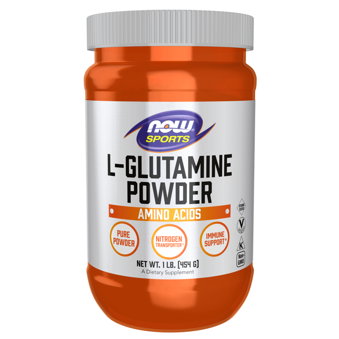 Now Foods L-Glutamine Powder Amino Acids - 1 lb. - Health As It Ought to Be