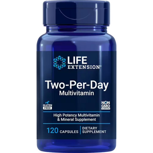 Life Extension Two-Per-Day Capsules Multivitamin - 120 Capsules - Health As It Ought to Be