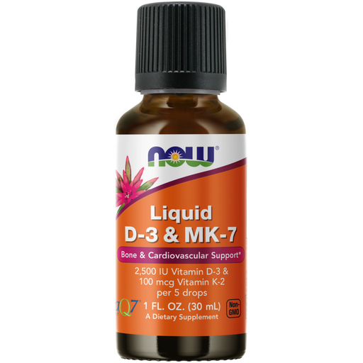Now Foods Liquid D-3 & MK7 - 1 fl oz. - Health As It Ought to Be