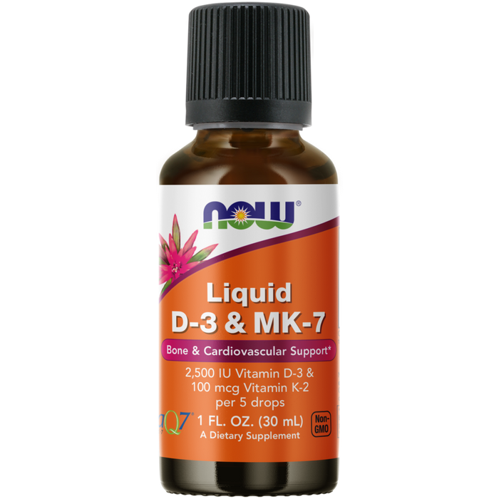 Now Foods Liquid D-3 & MK7 - 1 fl oz. - Health As It Ought to Be