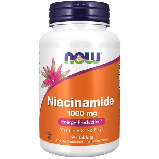 Now Foods Niacinamide 1000 mg - 90 Tablets - Health As It Ought to Be