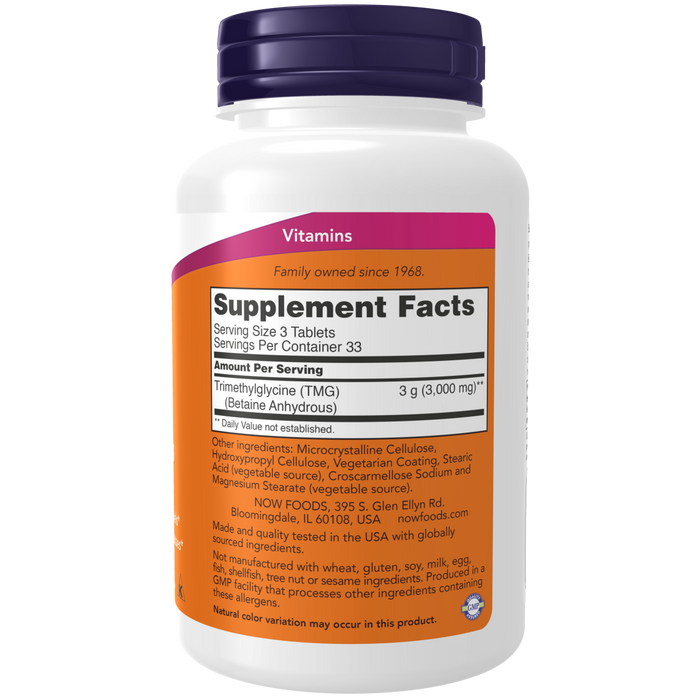 Now Foods TMG 1000 mg - 100 Tablets - Health As It Ought to Be