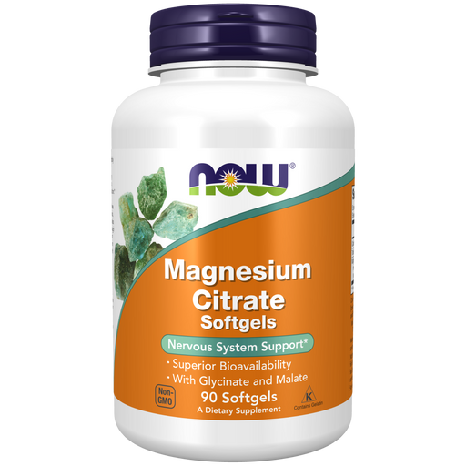 Now Foods Magnesium Citrate 400 mg - 90 Softgels - Health As It Ought to Be