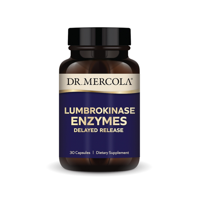 Dr. Mercola Lumbrokinase Enzymes Delayed Release - 30 Capsules TEMPORARY