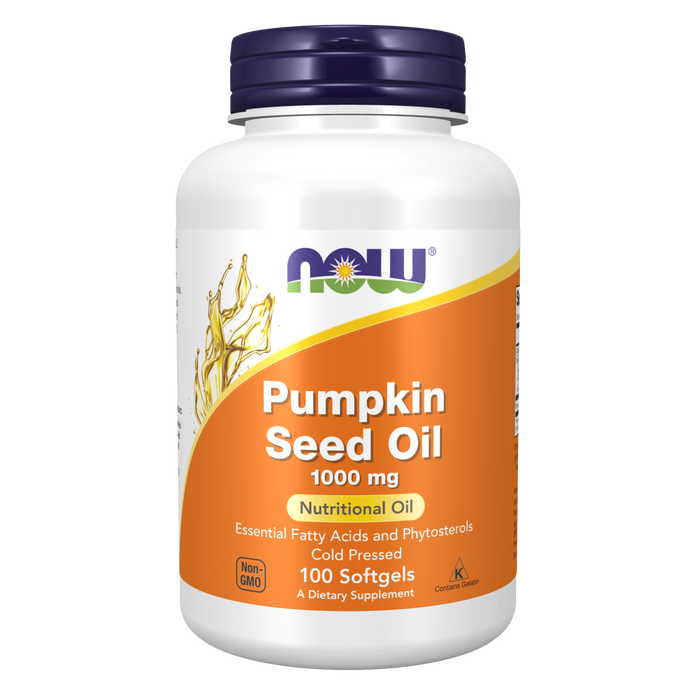 Now Foods Pumpkin Seed Oil 1000 mg - 100  Softgels - Health As It Ought to Be