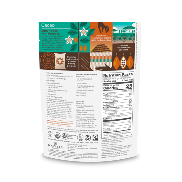 Navitas Organics Cacao Powder - 8 oz.