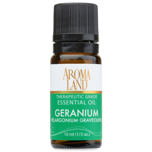 Aromaland Geranium Essential Oil (Pelargonium Graveolens) - 1/3 oz. - Health As It Ought to Be