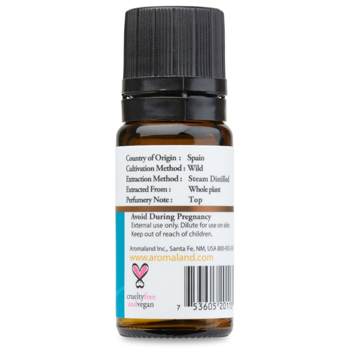 Aromaland Rosemary Essential Oil (Rosmarinus Officinalis) - 1/3 oz. - Health As It Ought to Be