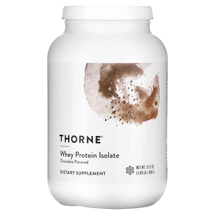 Thorne Whey Protein Isolate, Chocolate - 30 Scoops