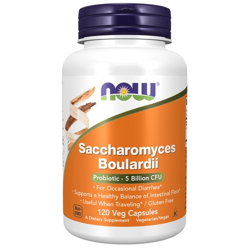 Now Foods Saccharomyces Boulardii - 120 Veg Capsules - Health As It Ought to Be