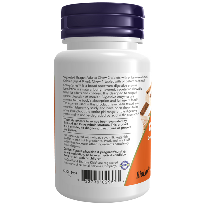 Now Foods ChewyZymes™ - 90 Chewables - Health As It Ought to Be