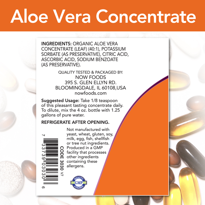 Now Foods Aloe Vera Concentrate - 4 fl oz.