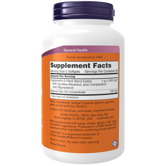 Now Foods Beta-Sitosterol Plant Sterols - 180 Softgels - Health As It Ought to Be
