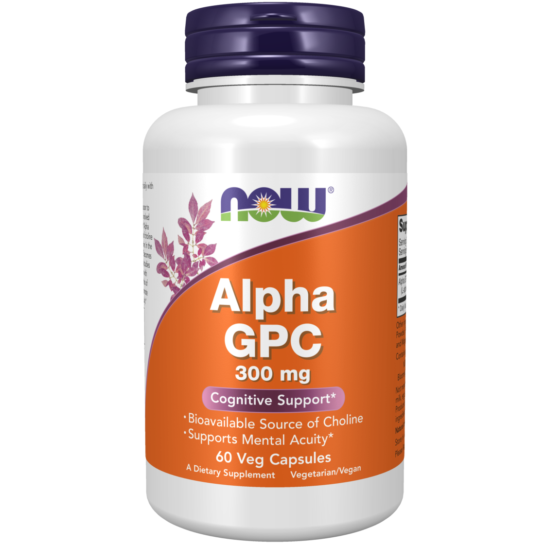 Buy Alpha-GPC Alpha GlyceroPhosphoCholine, 300mg 60 vegetable