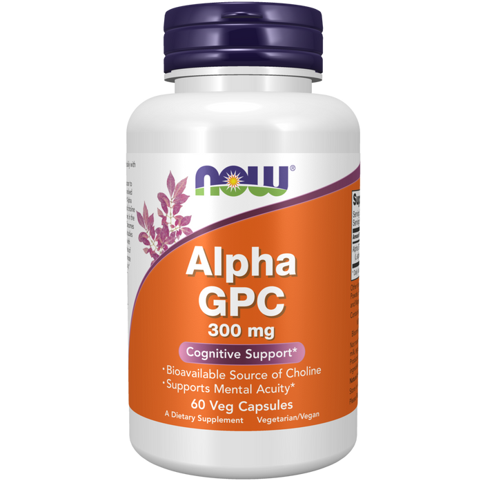 Now Foods Alpha GPC 300mg - 60 Veg Cap - Health As It Ought to Be