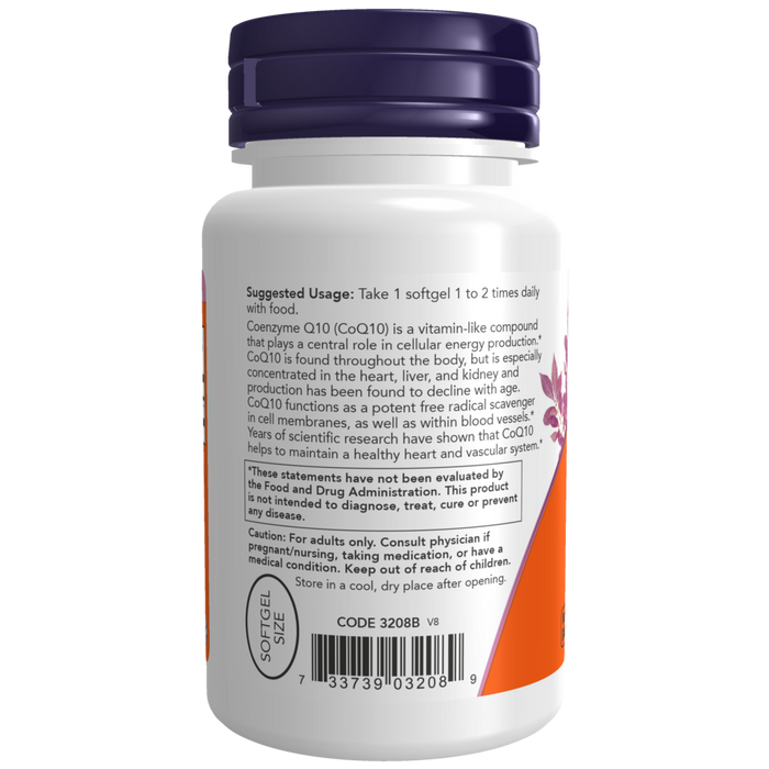 Now Foods CoQ10 100 mg - 50 Softgels - Health As It Ought to Be