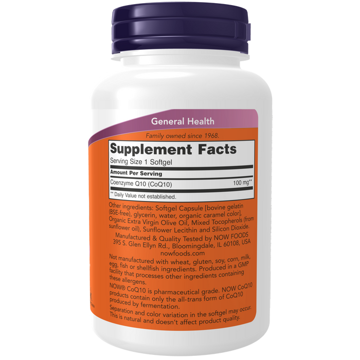 Now Foods CoQ10 100 mg - 150 Softgels - Health As It Ought to Be