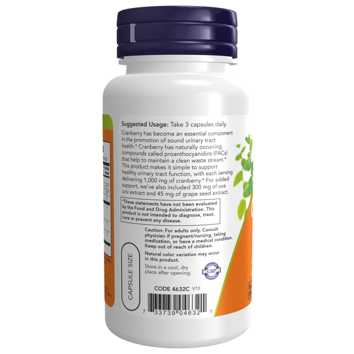 Now Foods Cranberry with PACs - 90 Veg Capsules - Health As It Ought to Be