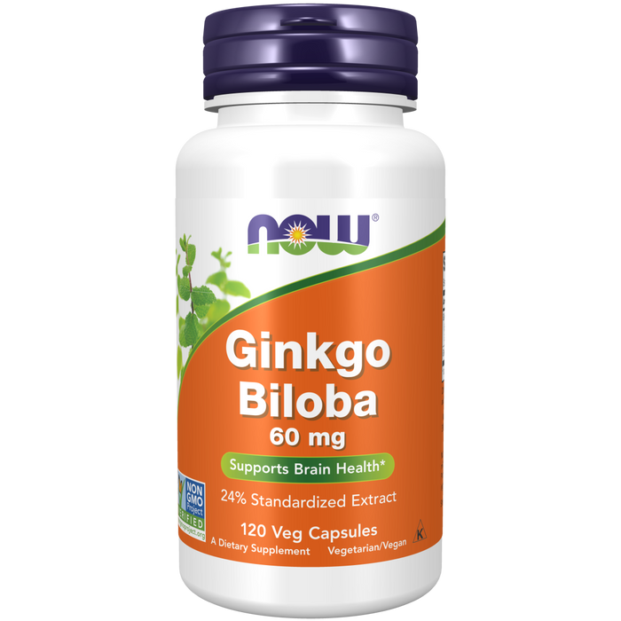 Now Foods Gingko Biloba 60 mg - 120 Capsules