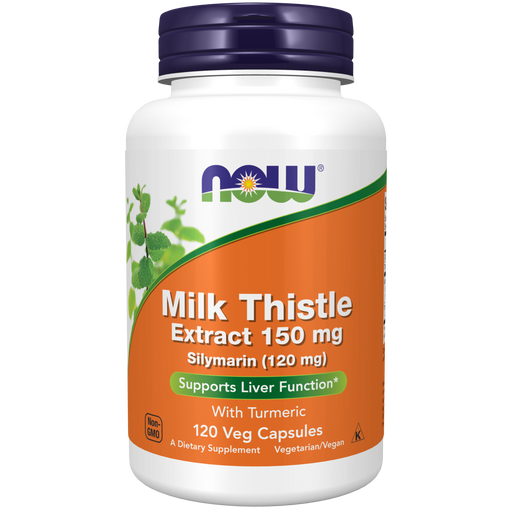 Now Foods Milk Thistle Extract 150 mg Silymarin (120 mg) - 120 Veg Capsules - Health As It Ought to Be