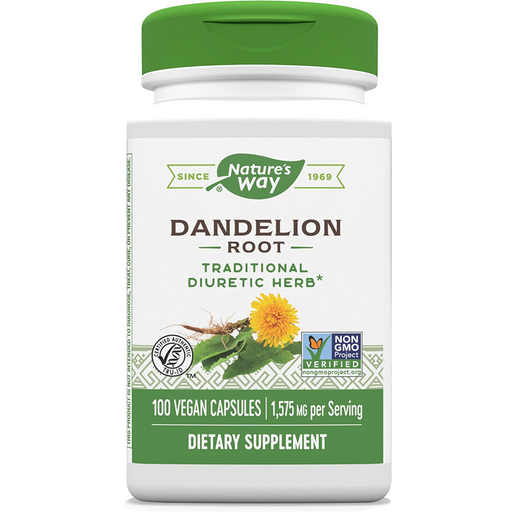 Nature's Way Dandelion Root 525 mg - 100 Capsules - Health As It Ought to Be