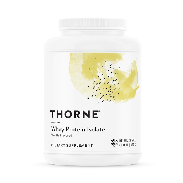 Thorne Whey Protein Isolate, Vanilla - 30 Scoops - Health As It Ought to Be