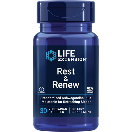 Life Extension Rest and Renew - 30 Vegetarian Capsules - Health As It Ought to Be