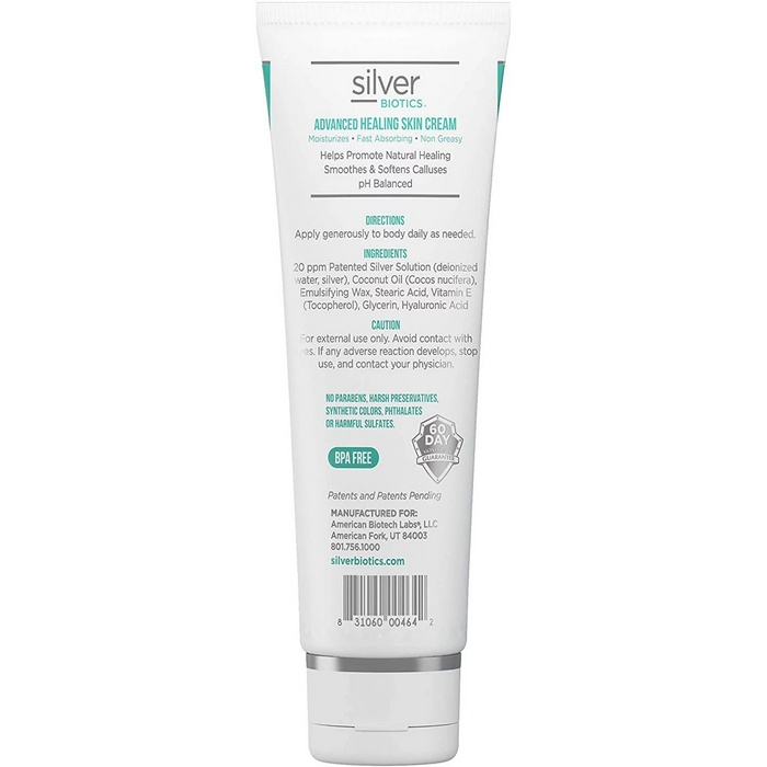 Silver Biotics® Advanced Healing Skin Cream, Unscented - 3.4 oz. - Health As It Ought to Be