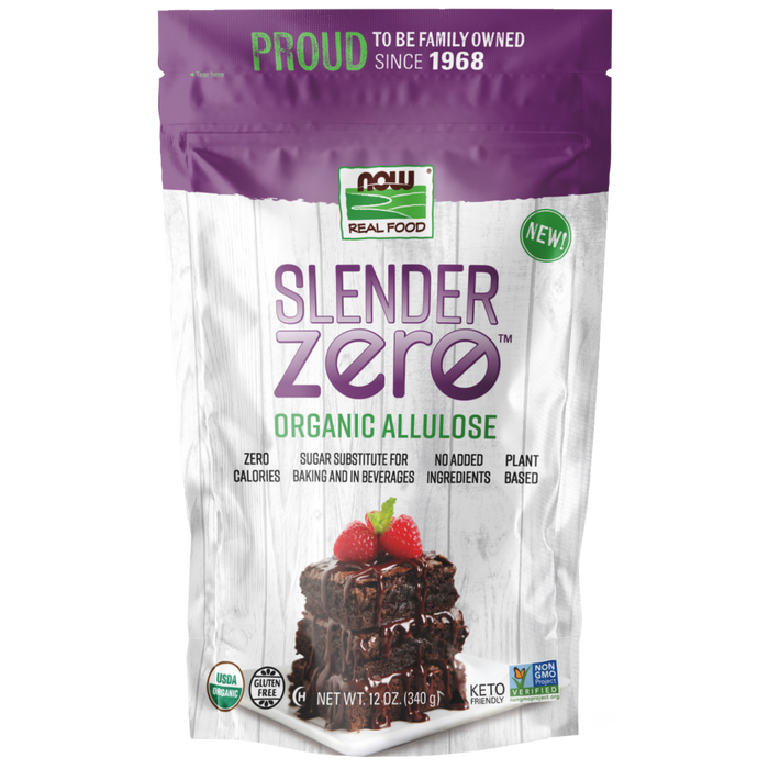 Now Foods Slender Zero™ Allulose, Organic Powder - 12 oz. - Health As It Ought to Be