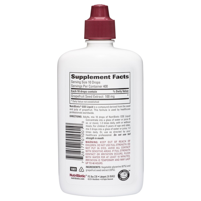 Nutribiotic Grapefruit Seed Extract - 4 oz. - Health As It Ought to Be