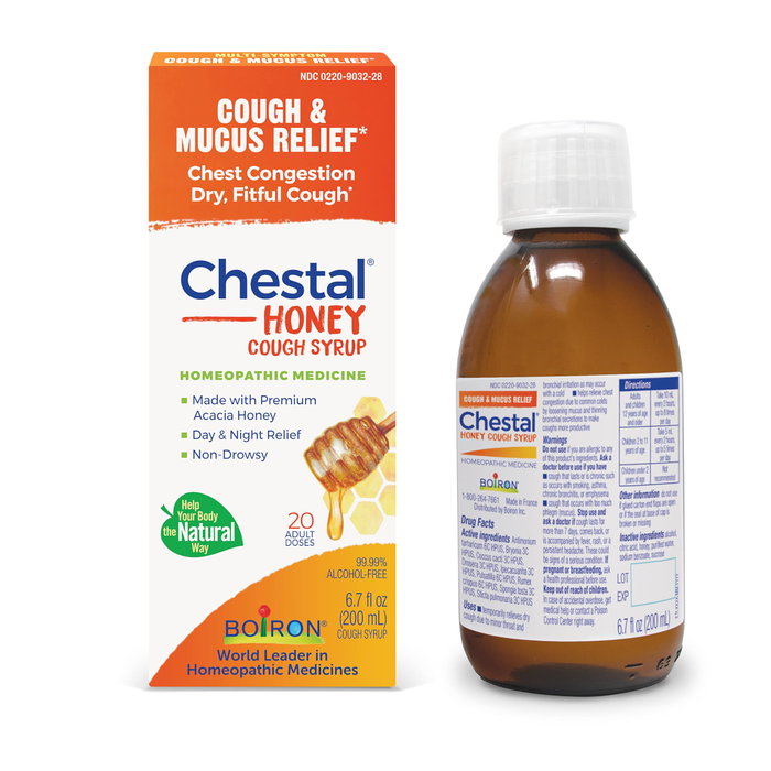 Boiron Adult Chestal Honey Cough Syrup - 6.7 fl oz. - Health As It Ought to Be